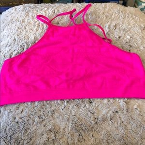 Hot pink bra top size large